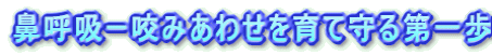 鼻呼吸ー咬みあわせを育て守る第一歩
